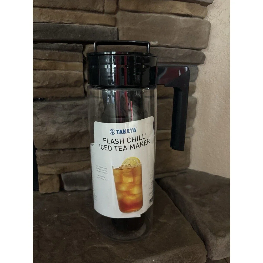 Take ya Iced Tea Maker Patented Flash Chill Technology Made USA 2 Quart Black